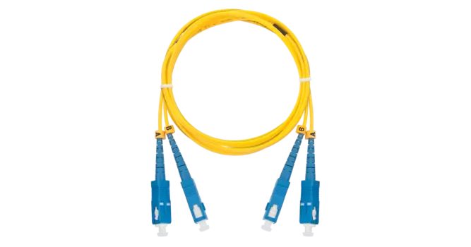 Патч-корд оптический NIKOMAX, SC/UPC-SC/UPC, одномодовый, 9/125, OS2, двойной, 5м, желтый (NMF-PC2S2C2-SCU-SCU-005)