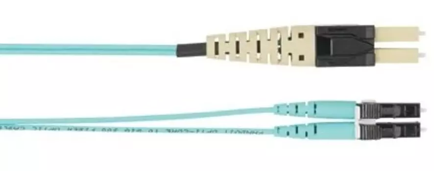 Патч-корд оптический Panduit, LC, 50/125, OM4, двойной, 8 м, LSZH, аквамарин (PVQZLE10LQM08.0)