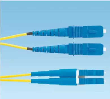 Патч-корд оптический Panduit, LC/APC-SC/APC, одномодовый, 9/125, OS1/OS2, двойной, 9 м, LSZH, желтый (F92ELLNSNSNM009)