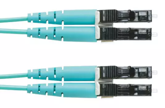 Патч-корд оптический Panduit, LC, многомодовый, 50/125, OM4, двойной, 3м, бирюзовый (FZ2ELLNLNSNM003)