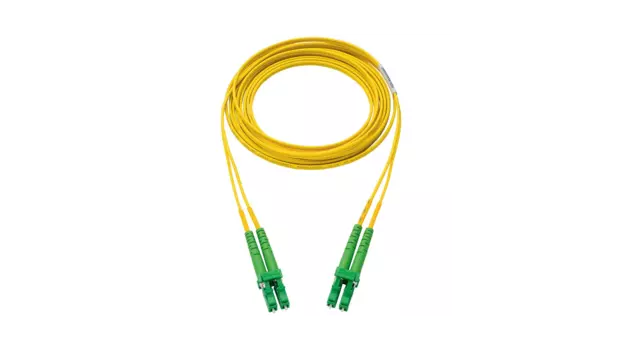 Патч-корд оптический Panduit, SC/APC-SC/APC, одномодовый, 9/125, OS1/OS2, двойной, 7 м, LSZH, желтый (F923LANSNSNM007)