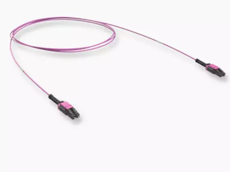 Патч-корд оптический Patchwork, LC/UPC-LC/UPC, многомодовый, 50/125, OM4, двойной, 15 м, розовый (89114009)