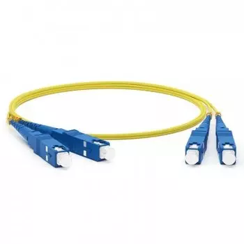 Патч-корд оптический Rexant 50-2013, SC/UPC-SC/UPC, одномодовый, 9/125, OS2, двойной, 3 м, LSZH, желтый (50-2013)