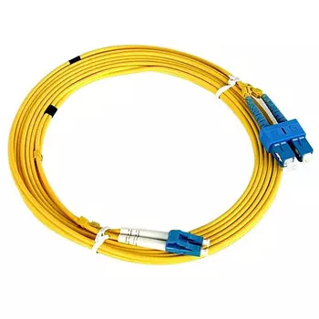Патч-корд оптический Rexant 50-2411, LC/UPC-SC/UPC, одномодовый, 9/125, OS2, двойной, 3 м, LSZH, желтый (50-2411)