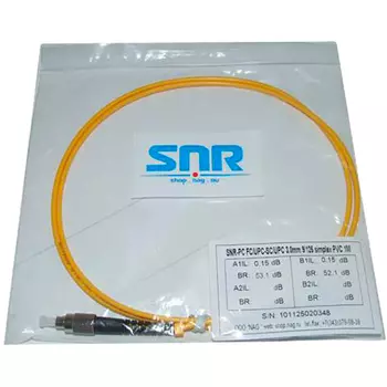 Патч-корд оптический SNR FC/UPC-SC/UPC SM, 20m (SNR-PC-FC/UPC-SC/UPC-20m)