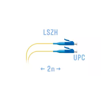 Патч-корд оптический SNR, LC/UPC-LC/UPC, одномодовый, 0.9, G.657.A1, одинарный, 2м, желтый (SNR-PC-LC/UPC-A-2m (0,9))