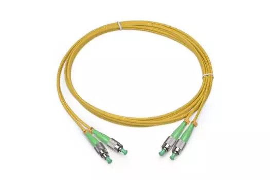 Патч-корд оптический TopLan, FC/APC-FC/APC, одномодовый, 9/125, OS2, двойной, 100м, желтый (DPC-TOP-657A1-FC/A-FC/A-100)