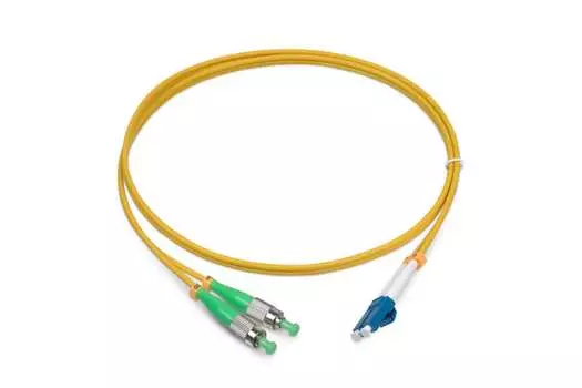Патч-корд оптический TopLan, FC/APC-LC/UPC, одномодовый, 9/125, OS2, двойной, 10м, желтый (DPC-TOP-657A1-FC/A-LC/U-10)