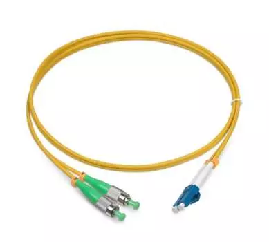 Патч-корд оптический TopLan, FC/APC-LC/UPC, одномодовый, 9/125, OS2, двойной, 150м, желтый (DPC-TOP-652-FC/A-LC/U-150)