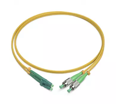 Патч-корд оптический TopLan, FC/APC-LC/APC, одномодовый, 9/125, OS2, двойной, 150м, желтый (DPC-TOP-652-FC/A-LC/A-150)