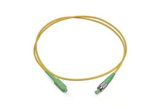 Патч-корд оптический TopLan, FC/APC-SC/APC, одномодовый, 9/125, OS2, одинарный, 2м, желтый (PC-TOP-657A1-FC/A-SC/A-2.0)