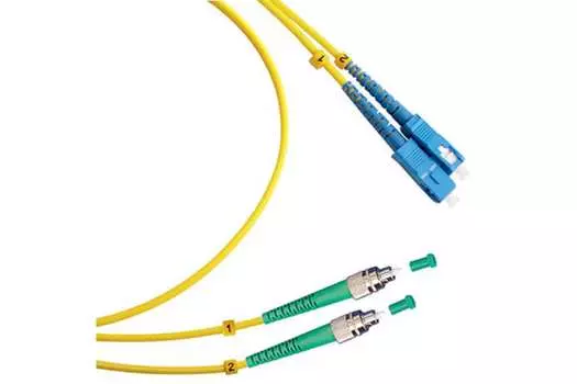 Патч-корд оптический TopLan, FC/APC-SC/UPC, одномодовый, 9/125, OS2, двойной, 120м, желтый (DPC-TOP-652-FC/A-SC/U-120)