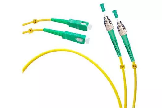 Патч-корд оптический TopLan, FC/APC-SC/APC, одномодовый, 9/125, OS2, двойной, 20м, желтый (DPC-TOP-657A1-FC/A-SC/A-20)