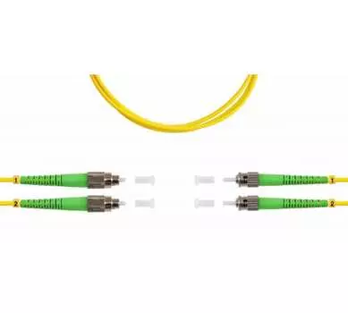 Патч-корд оптический TopLan, FC/APC-ST/APC, одномодовый, 9/125, OS2, двойной, 150м, желтый (DPC-TOP-652-FC/A-ST/A-150)