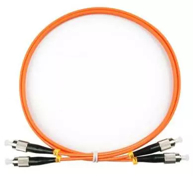 Патч-корд оптический TopLan, FC/PC-FC/PC, многомодовый, 62.5/125, OM1, двойной, 50см, оранжевый (DPC-TOP-OM1-FC/P-FC/P-0.5)