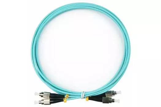 Патч-корд оптический TopLan, FC/PC-FC/PC, многомодовый, 50/125, OM3, двойной, 50м, бирюзовый (DPC-TOP-OM3-FC/P-FC/P-50)