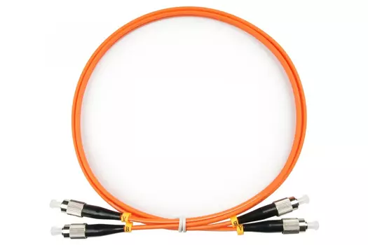 Патч-корд оптический TopLan, FC/PC-FC/PC, многомодовый, 50/125, OM2, двойной, 100м, оранжевый (DPC-TOP-OM2-FC/P-FC/P-100)