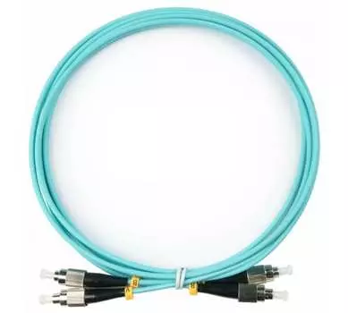 Патч-корд оптический TopLan, FC/PC-FC/PC, многомодовый, 50/125, OM3, двойной, 150м, голубой (DPC-TOP-OM3-FC/P-FC/P-150)