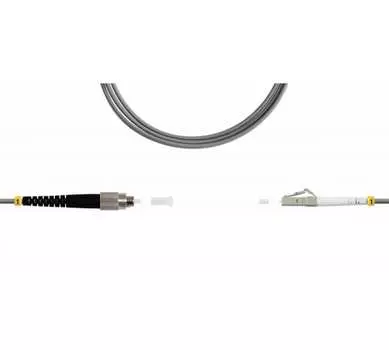 Патч-корд оптический TopLan, FC/PC-LC/PC, многомодовый, 62.5/125, OM1, одинарный, 150м, серый (PC-TOP-OM1-FC/P-LC/P-150)