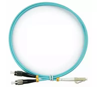 Патч-корд оптический TopLan, FC/PC-LC/PC, многомодовый, 50/125, OM3, двойной, 150м, голубой (DPC-TOP-OM3-FC/P-LC/P-150)