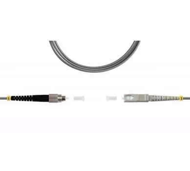 Патч-корд оптический TopLan, FC/PC-SC/PC, многомодовый, 62.5/125, OM1, одинарный, 150м, серый (PC-TOP-OM1-FC/P-SC/P-150)