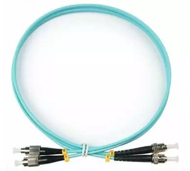 Патч-корд оптический TopLan, FC/PC-ST/PC, многомодовый, 50/125, OM3, двойной, 150м, голубой (DPC-TOP-OM3-FC/P-ST/P-150)
