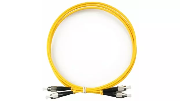 Патч-корд оптический TopLan, FC/UPC-FC/UPC, одномодовый, 9/125, OS2, двойной, 1.5м, желтый (DPC-TOP-657A1-FC/U-FC/U-1.5)