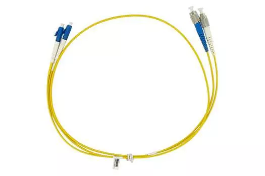 Патч-корд оптический TopLan, FC/UPC-LC/UPC, одномодовый, 9/125, OS2, двойной, 45м, желтый (DPC-TOP-652-FC/U-LC/U-45)