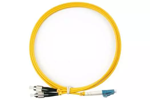 Патч-корд оптический TopLan, FC/UPC-LC/UPC, одномодовый, 9/125, OS2, двойной, 15м, желтый (DPC-TOP-657A1-FC/U-LC/U-15)