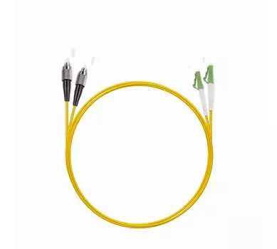Патч-корд оптический TopLan, FC/UPC-LC/APC, одномодовый, 9/125, OS2, двойной, 150м, желтый (DPC-TOP-652-FC/U-LC/A-150)