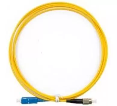 Патч-корд оптический TopLan, FC/UPC-SC/UPC, одномодовый, 9/125, OS2, одинарный, 150м, желтый (PC-TOP-652-FC/U-SC/U-150)