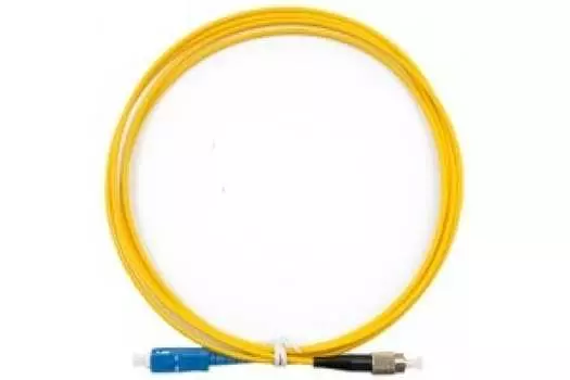 Патч-корд оптический TopLan, FC/UPC-SC/UPC, одномодовый, 9/125, OS2, одинарный, 50м, желтый (PC-TOP-652-FC/U-SC/U-50)