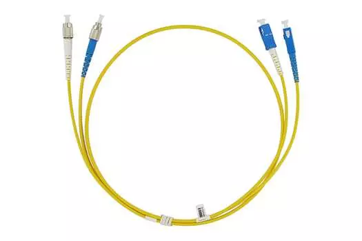 Патч-корд оптический TopLan, FC/UPC-ST/UPC, одномодовый, 9/125, OS2, двойной, 50м, желтый (DPC-TOP-652-FC/U-ST/U-50)