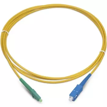 Патч-корд оптический TopLan, LC/APC-SC/UPC, одномодовый, 9/125, G.657.A1, одинарный, 50см, желтый (PC-TOP-657A1-LC/A-SC/U-0.5)