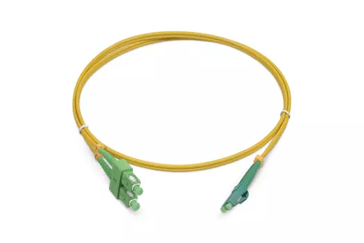 Патч-корд оптический TopLan, LC/APC-SC/APC, одномодовый, 9/125, OS2, двойной, 50м, желтый (DPC-TOP-657A1-LC/A-SC/A-50)