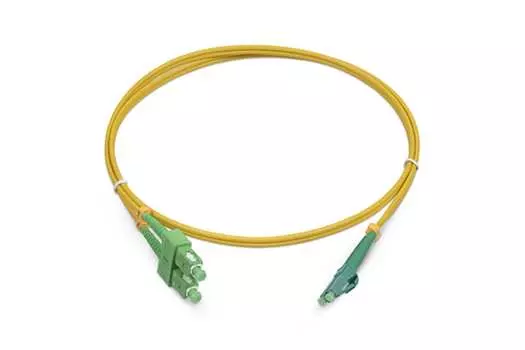 Патч-корд оптический TopLan, LC/APC-SC/APC, одномодовый, 9/125, OS2, двойной, 120м, желтый (DPC-TOP-652-LC/A-SC/A-120)