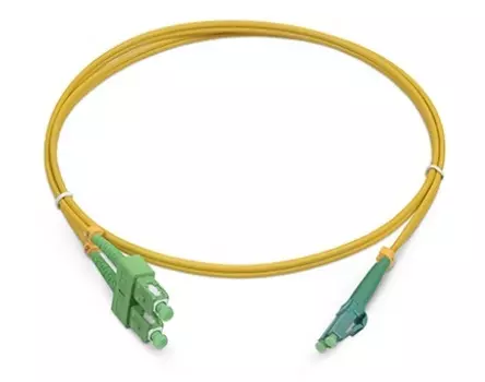 Патч-корд оптический TopLan, LC/APC-SC/APC, одномодовый, 9/125, OS2, двойной, 3м, желтый (DPC-TOP-652-LC A-SC A-3.0)