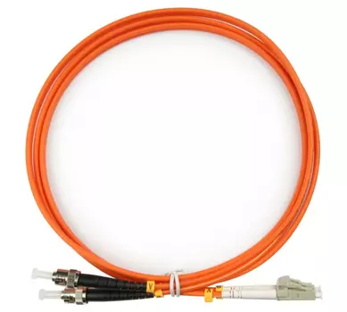 Патч-корд оптический TopLan, LC/PC-ST/PC, многомодовый, 62.5/125, OM1, двойной, 2м, оранжевый (DPC-TOP-OM1-LC/P-ST/P-2.0)