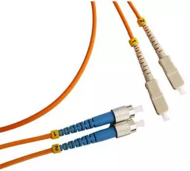 Патч-корд оптический TopLan, LC/PC-ST/PC, многомодовый, 62.5/125, OM1, двойной, 10м, оранжевый (DPC-TOP-OM1-LC/P-ST/P-10)