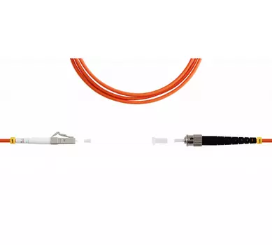 Патч-корд оптический TopLan, LC/PC-ST/PC, многомодовый, 50/125, OM2, одинарный, 100м, оранжевый (PC-TOP-OM2-LC/P-ST/P-100)