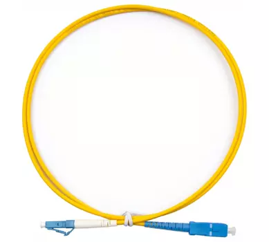 Патч-корд оптический TopLan, LC/UPC-SC/UPC, одномодовый, 9/125, OS2, одинарный, 15м, желтый (PC-TOP-657A1-LC/U-SC/U-15)