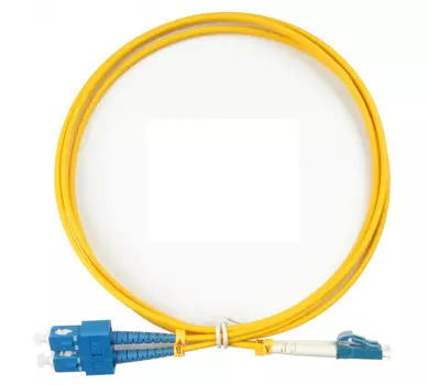 Патч-корд оптический TopLan, LC/UPC-SC/UPC, одномодовый, 9/125, OS2, двойной, 4м, желтый (DPC-TOP-652-LC/U-SC/U-4.0)