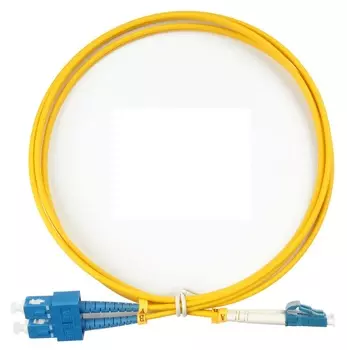 Патч-корд оптический TopLan, LC/UPC-SC/UPC, одномодовый, 9/125, OS2, двойной, 25м, желтый (DPC-TOP-652-LC/U-SC/U-25)