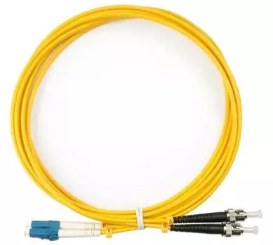 Патч-корд оптический TopLan, LC/UPC-ST/UPC, одномодовый, 9/125, OS2, двойной, 150м, желтый (DPC-TOP-657A1-LC/U-ST/U-150)