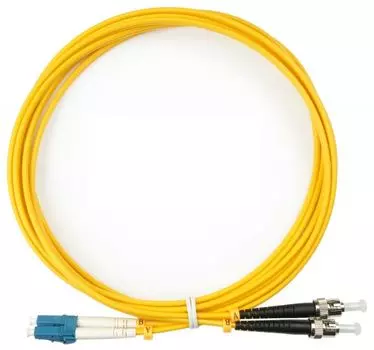 Патч-корд оптический TopLan, LC/UPC-ST/UPC, одномодовый, 9/125, OS2, двойной, 20м, желтый (DPC-TOP-652-LC/U-ST/U-20)