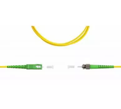 Патч-корд оптический TopLan, SC/APC-ST/APC, одномодовый, 9/125, OS2, одинарный, 150м, желтый (PC-TOP-657A1-SC/A-ST/A-150)