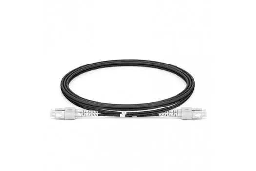 Патч-корд оптический TopLan, SC/PC-SC/PC, многомодовый, 50/125, OM3, двойной, 3м, черный (DPC-TOP-OM3-SC/U-SC/U-3.0 BK)