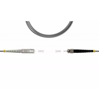 Патч-корд оптический TopLan, SC/PC-ST/PC, многомодовый, 62.5/125, OM1, одинарный, 100м, серый (PC-TOP-OM1-SC/P-ST/P-100)