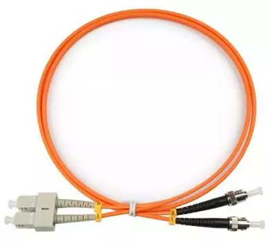 Патч-корд оптический TopLan, SC/PC-ST/PC, многомодовый, 50/125, OM2, двойной, 150м, оранжевый (DPC-TOP-OM2-SC/P-ST/P-150)