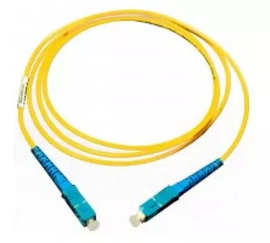 Патч-корд оптический TopLan, SC/UPC-SC/UPC, одномодовый, 9/125, OS2, одинарный, 100м, желтый (PC-TOP-652-SC/U-SC/U-100)